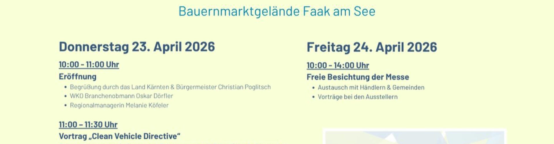 Größte Messe für E-Nutzfahrzeuge Kärntens