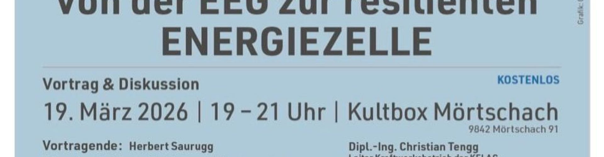 Infoveranstaltung EEG zur resilienten Energiezelle